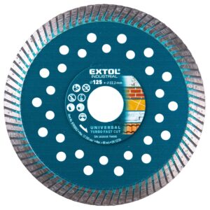 ZRUŠENO! Nahrazeno výrobkem 8703062 kotouč diamantový řezný, turbo Fast Cut, suché i mokré řezání, O 125x22,2x2mm