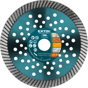 kotouč diamantový řezný, turbo Fast Cut, suché i mokré řezání, O 150x22,2x2,5mm